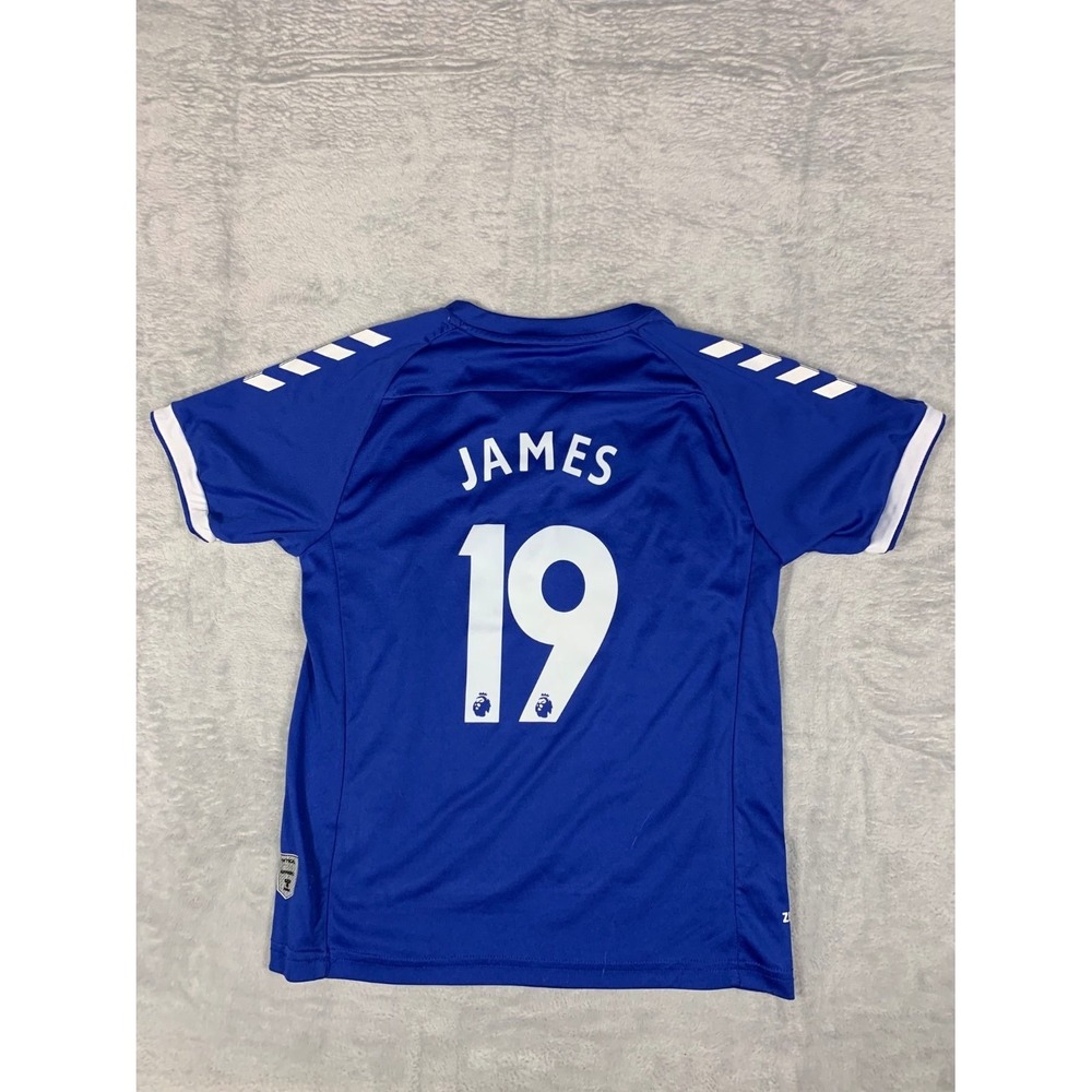 Hummel Everton FC 2020-21 Home Soccer Jersey James Rodriguez #19 Youth Size 28 - Picture 4 of 9